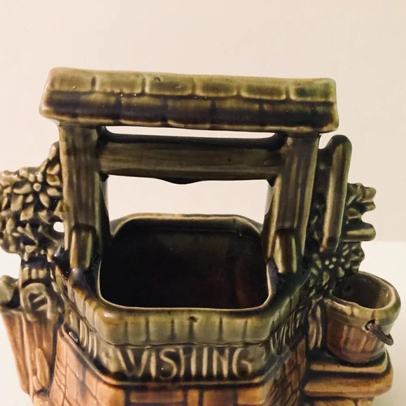 Vintage Mccoy Art Pottery Wishing Well  Planter USA - Picture 9 of 16